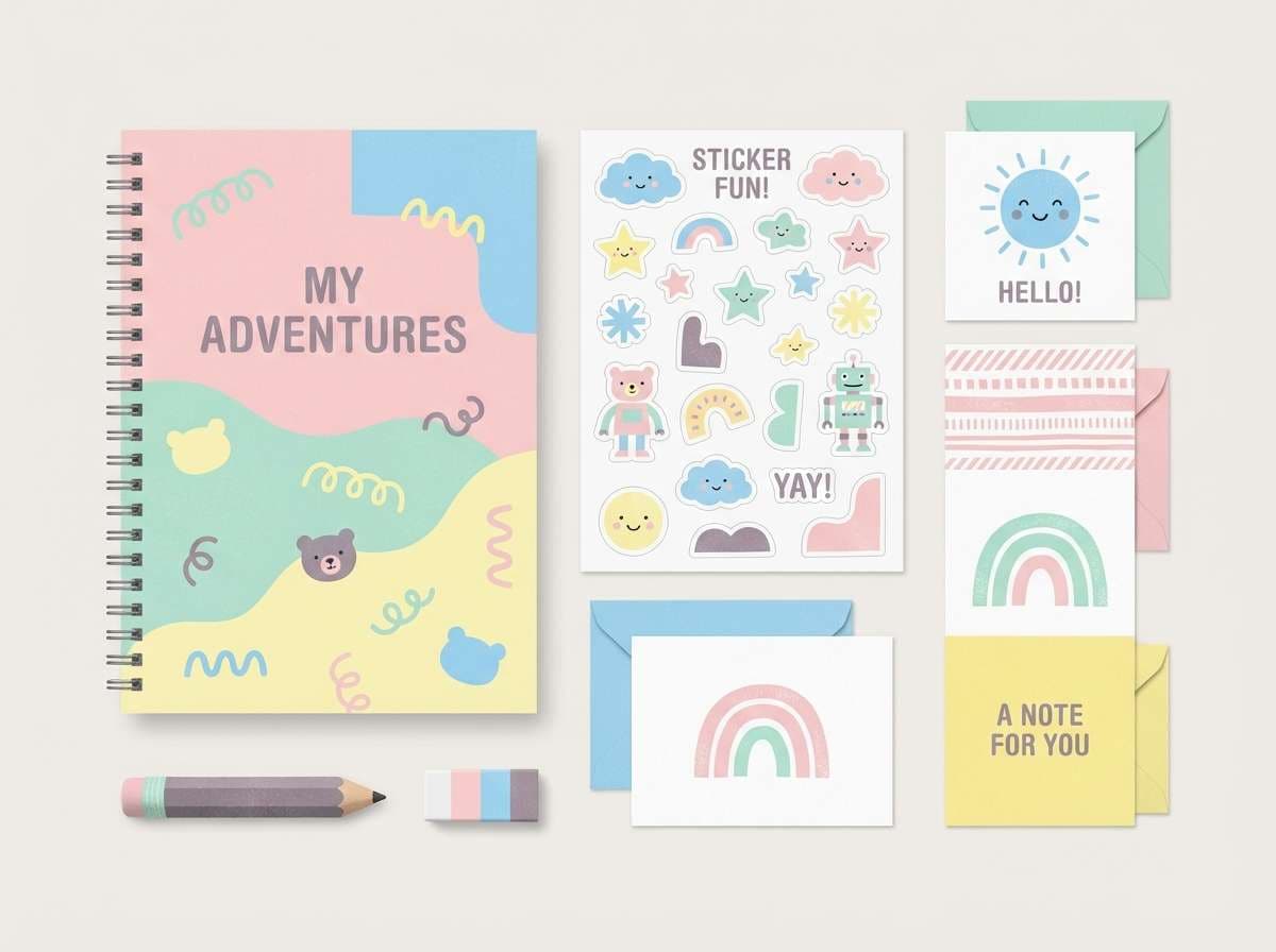 spring market kids stationery