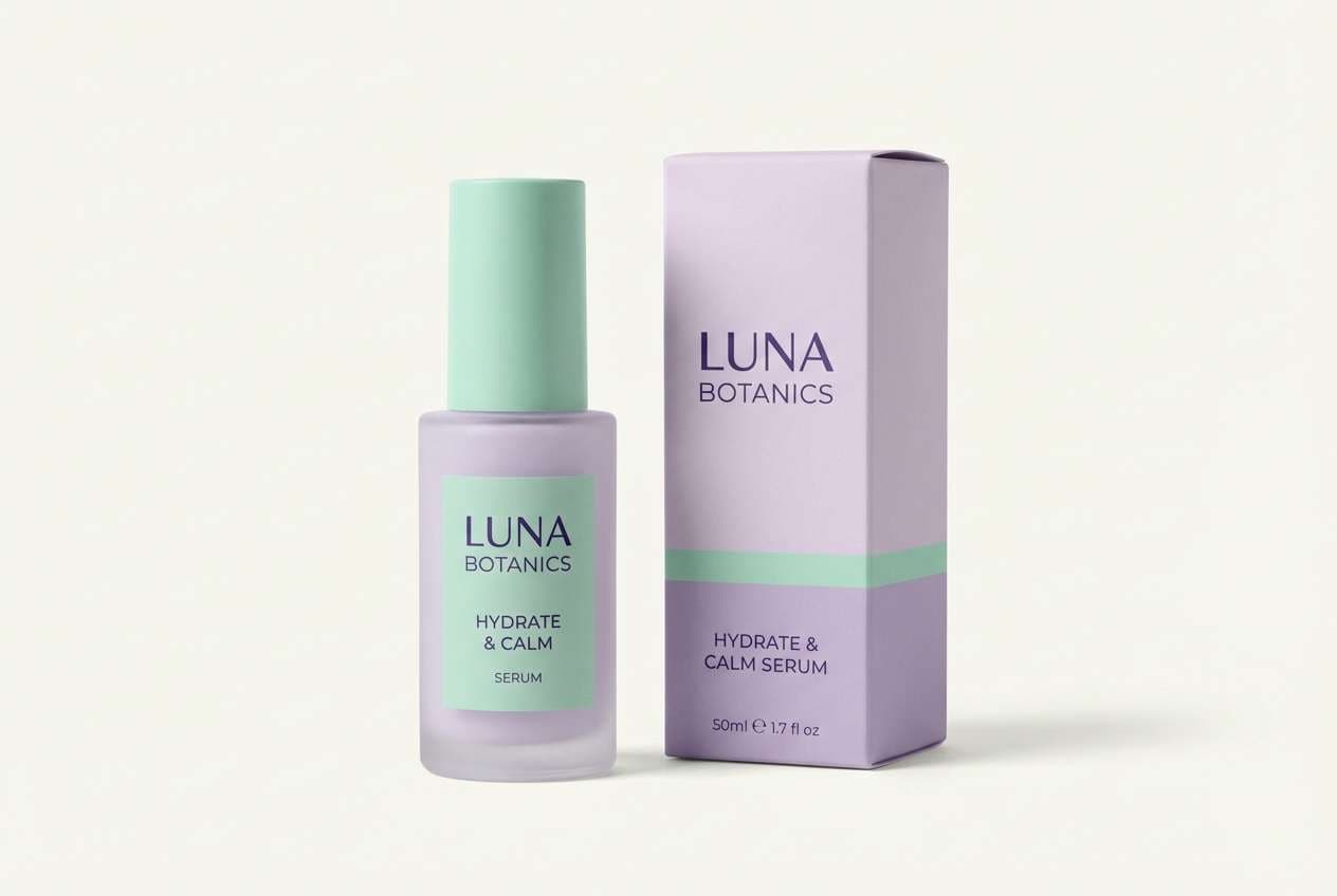 lavender skincare packaging set