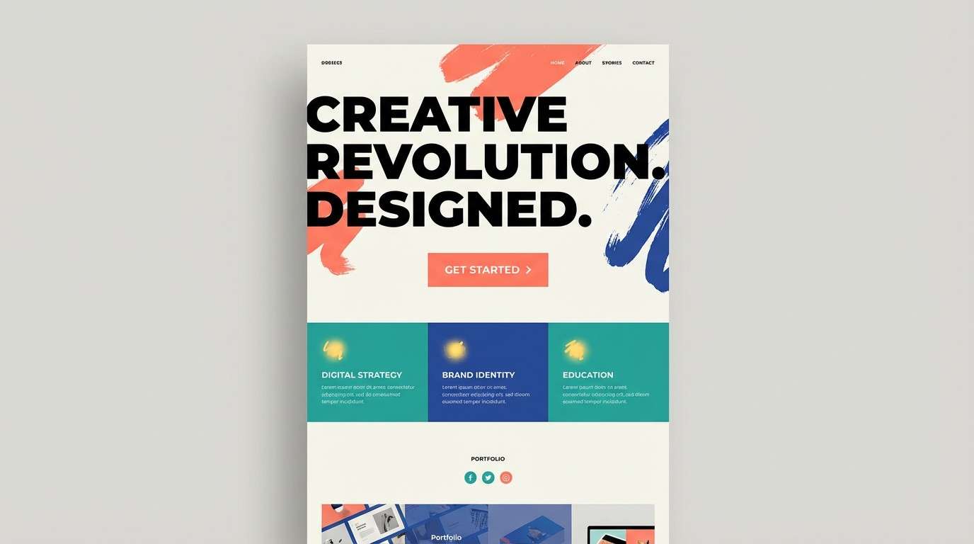 bouquet contrast landing page