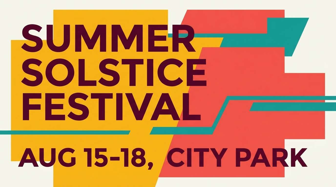 marigold summer event poster