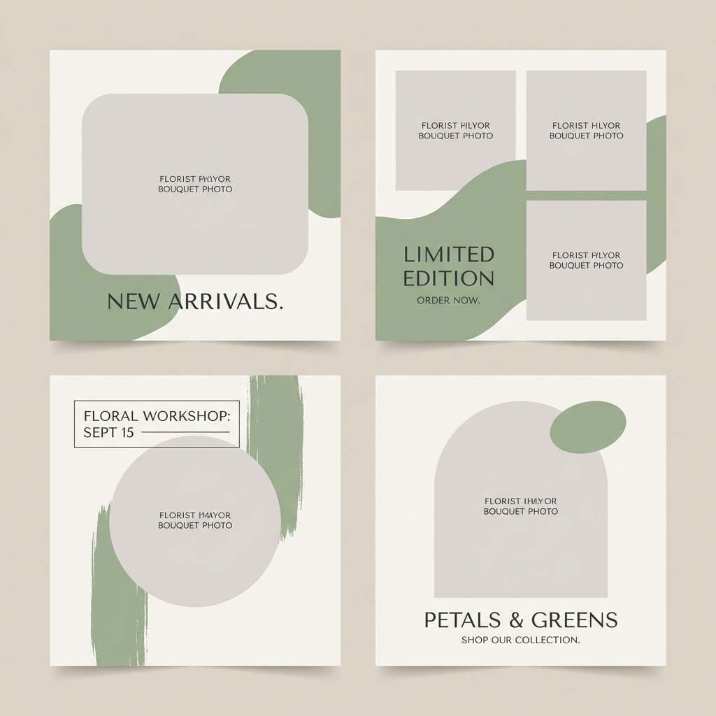 florist social templates