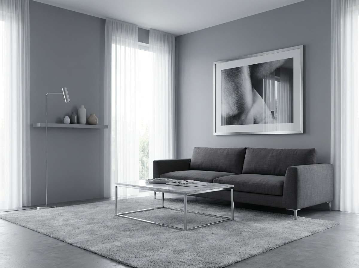 coastal gray living room