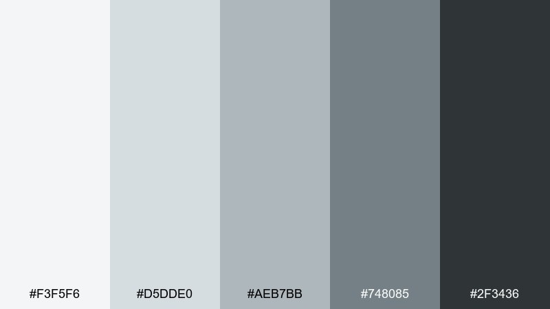 foggy terrace neutral color palette with hex codes