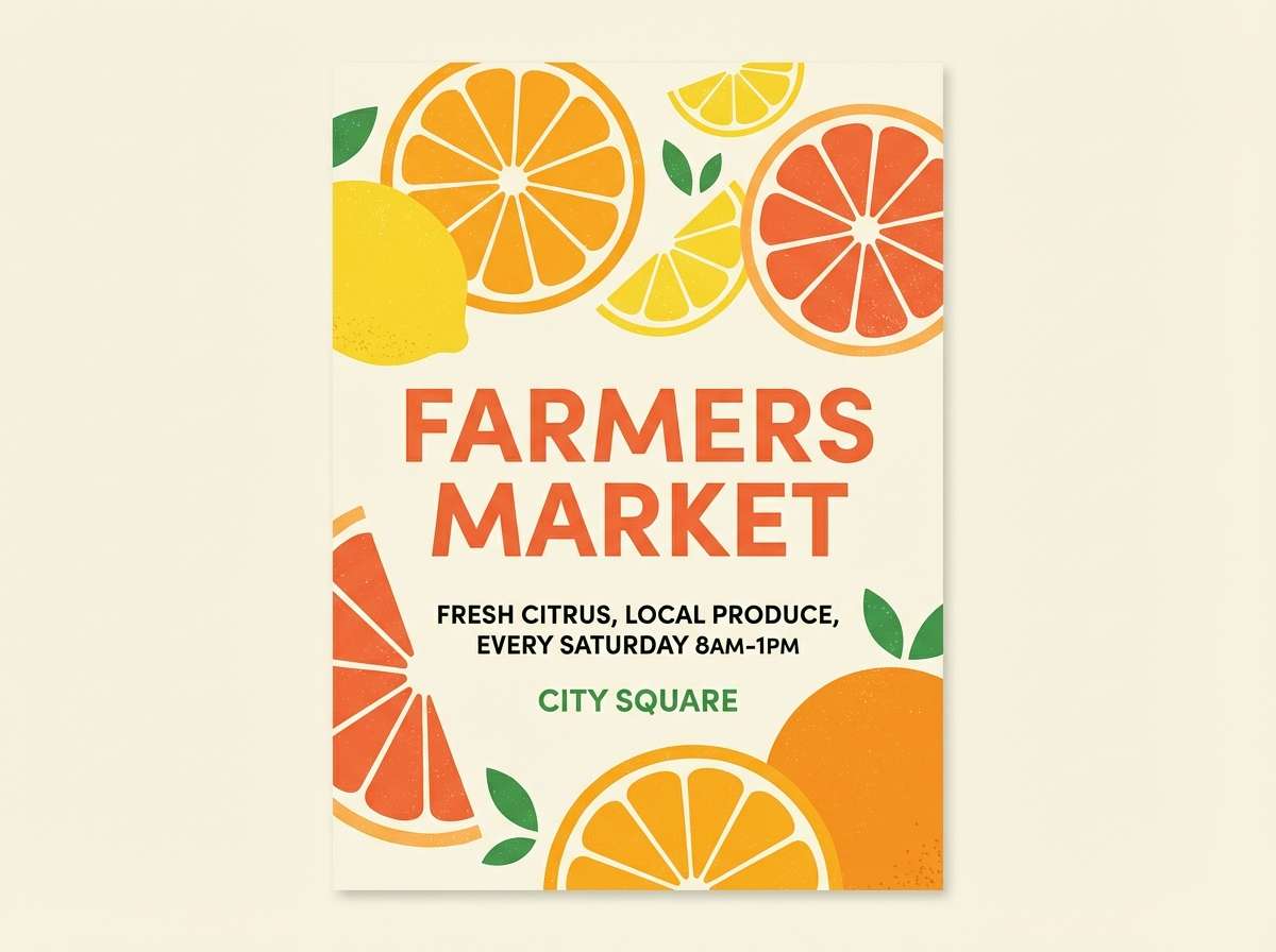 citrus poster layout