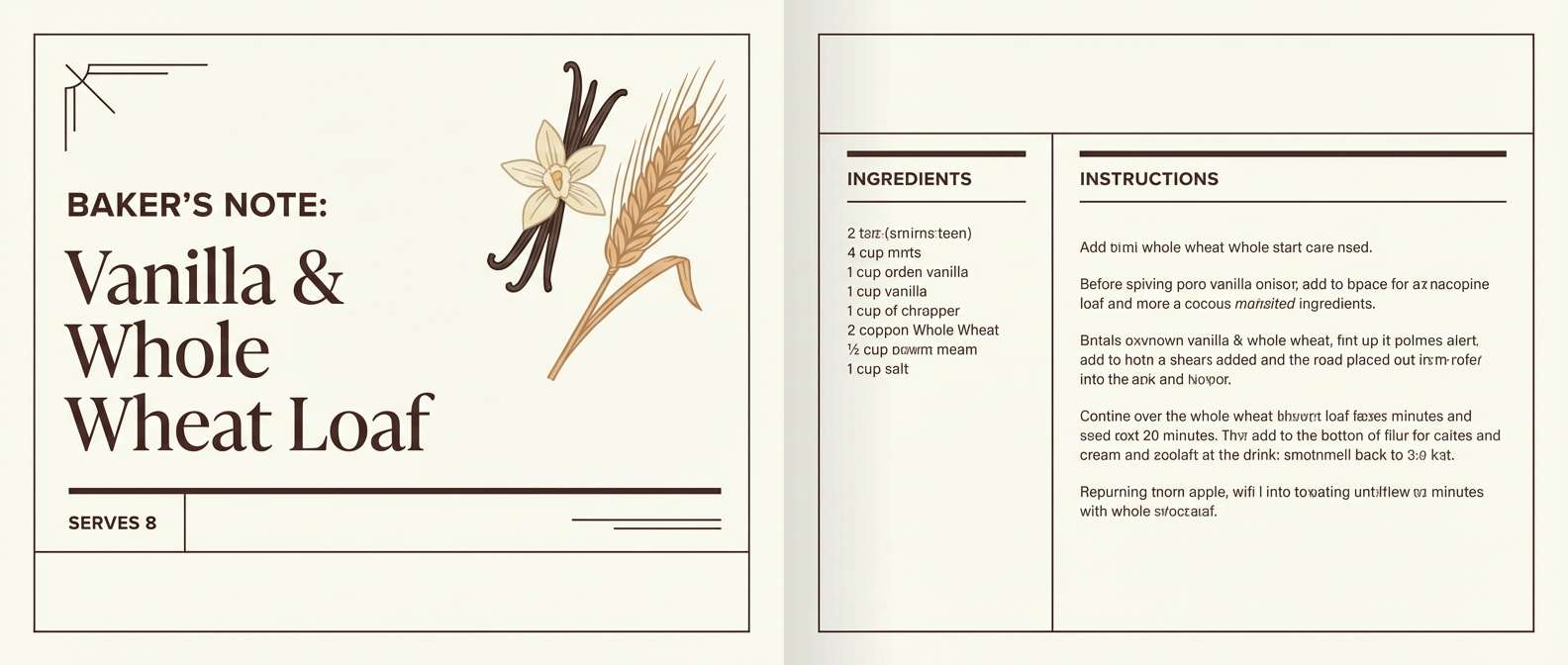 recipe editorial layout
