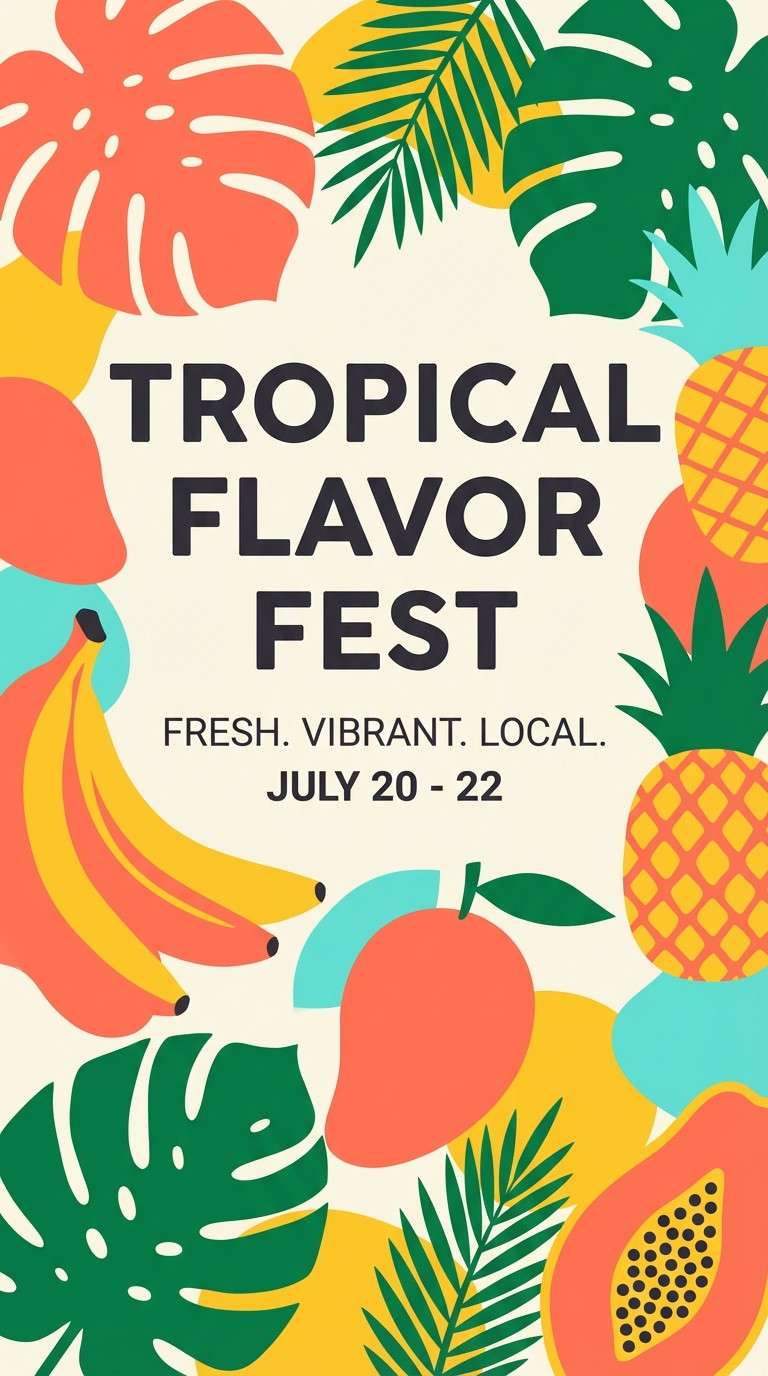 tropical promo poster