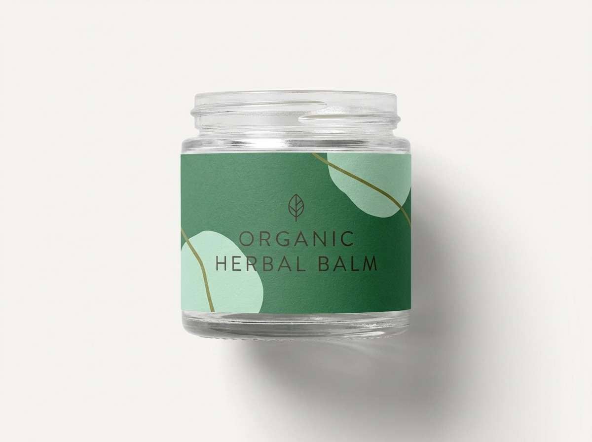 organic label mockup