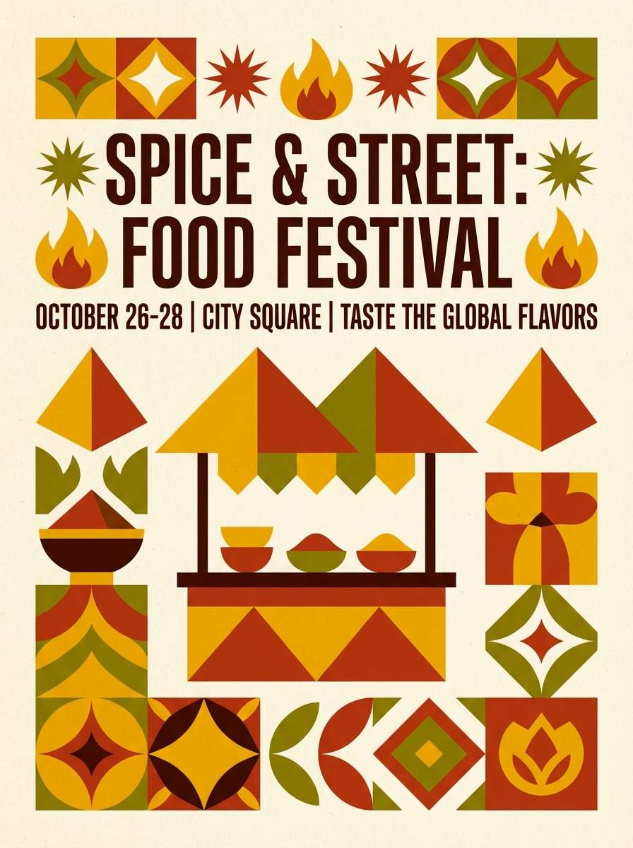 street food flyer