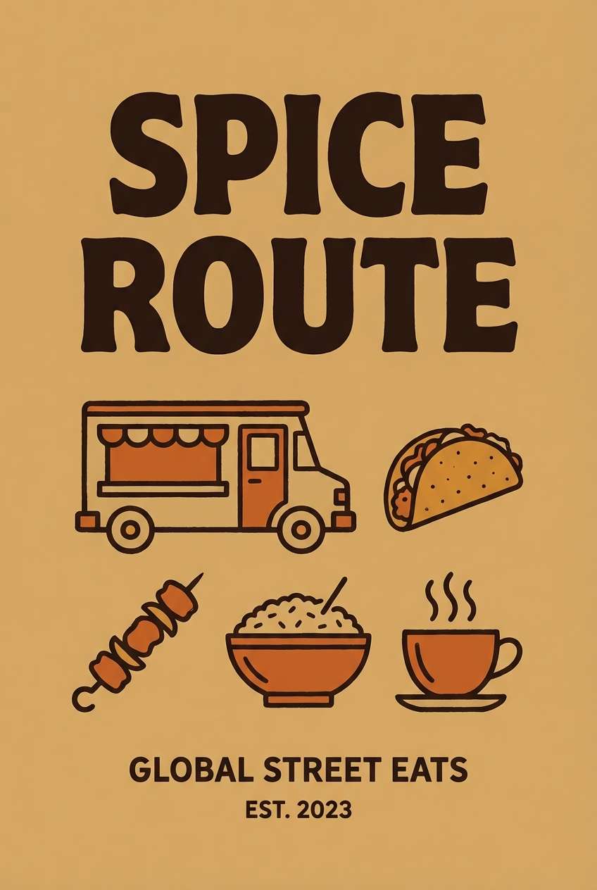 food truck promo poster