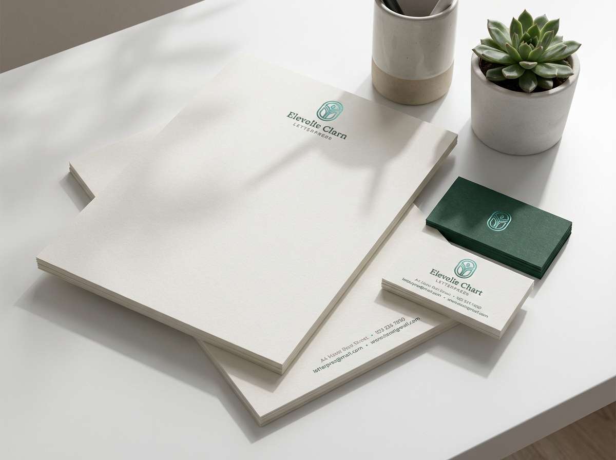 forest stationery mockup