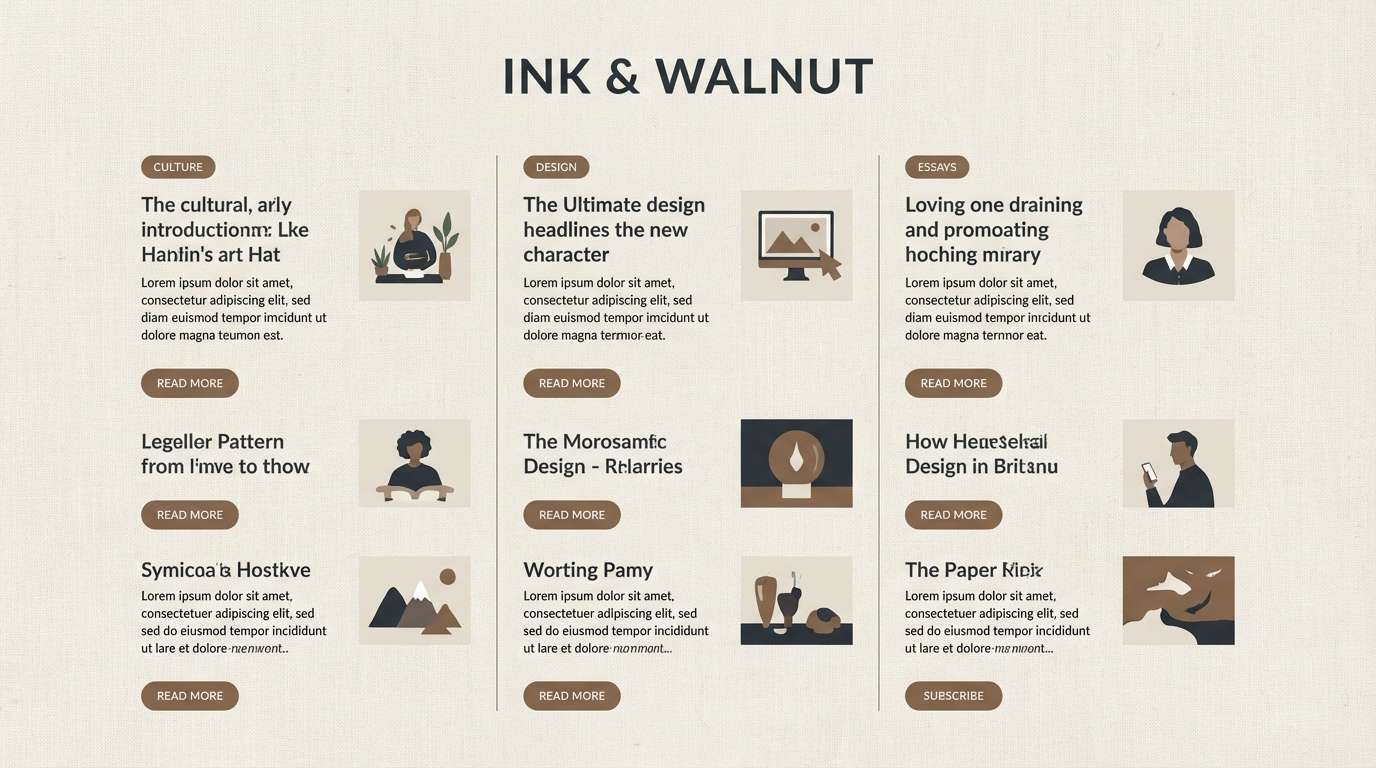 ink linen blog ui