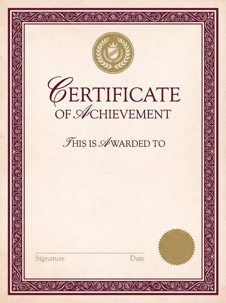 burgundy gold certificate