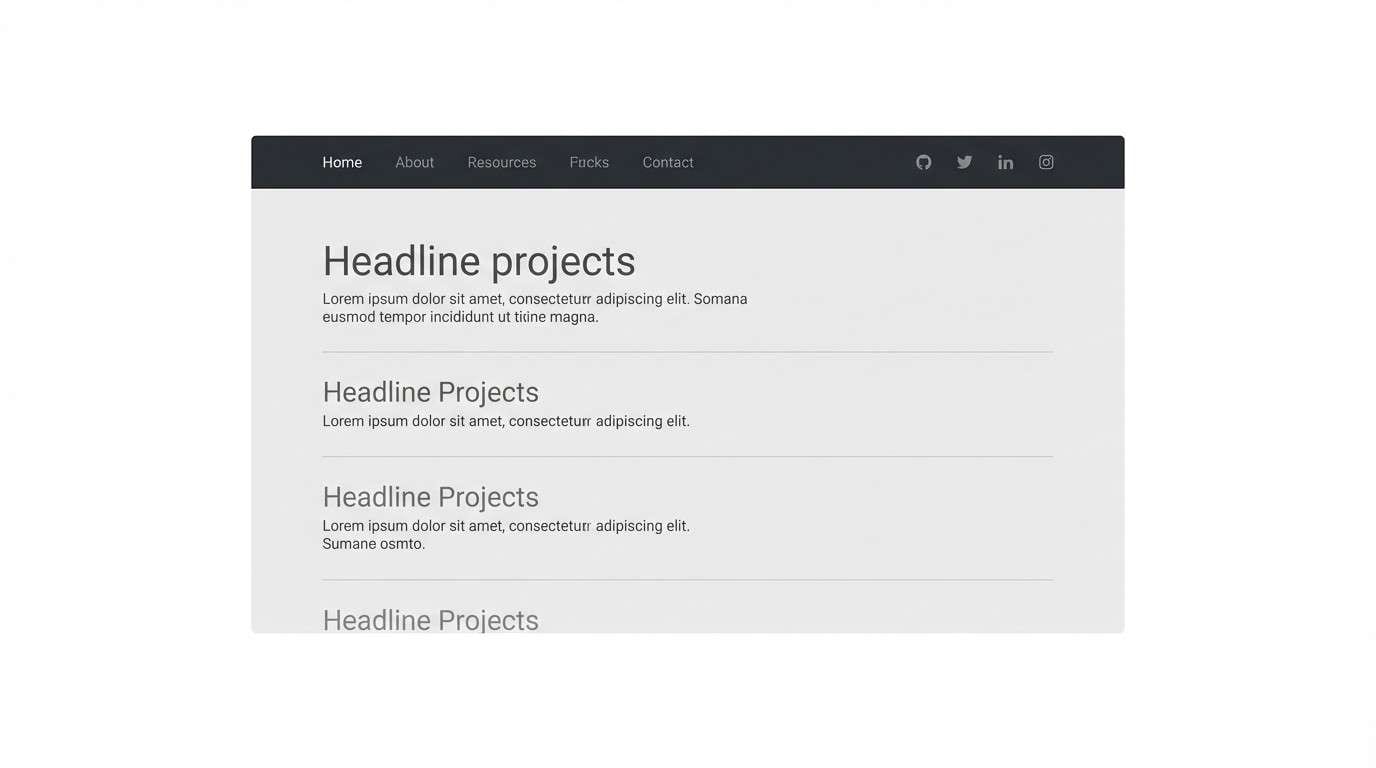 charcoal portfolio ui