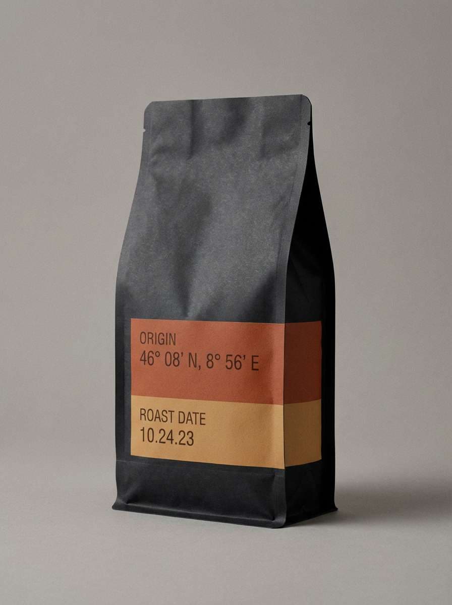 rusty coffee bag packaging