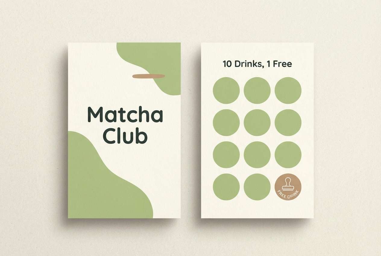 green tea loyalty card