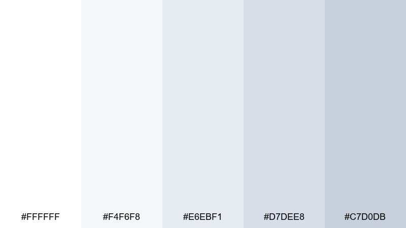 fresh paper light color palette with hex codes