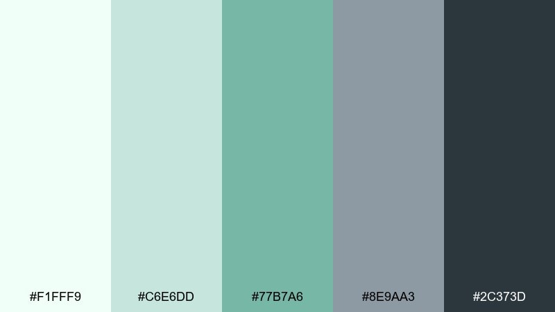 freshwater stone fresh color palette with hex codes