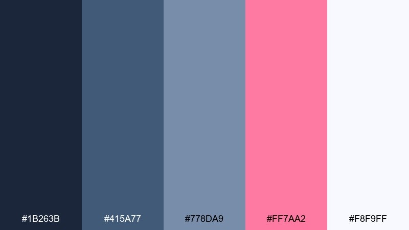 frosted berry ice pixel art color palette with hex codes