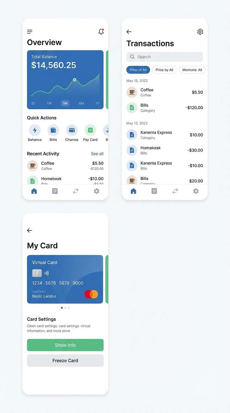fintech app ui