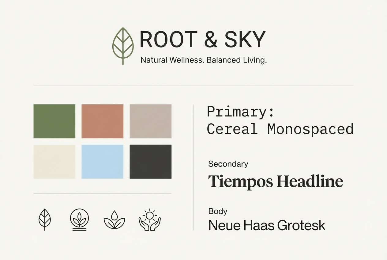 wellness brand moodboard