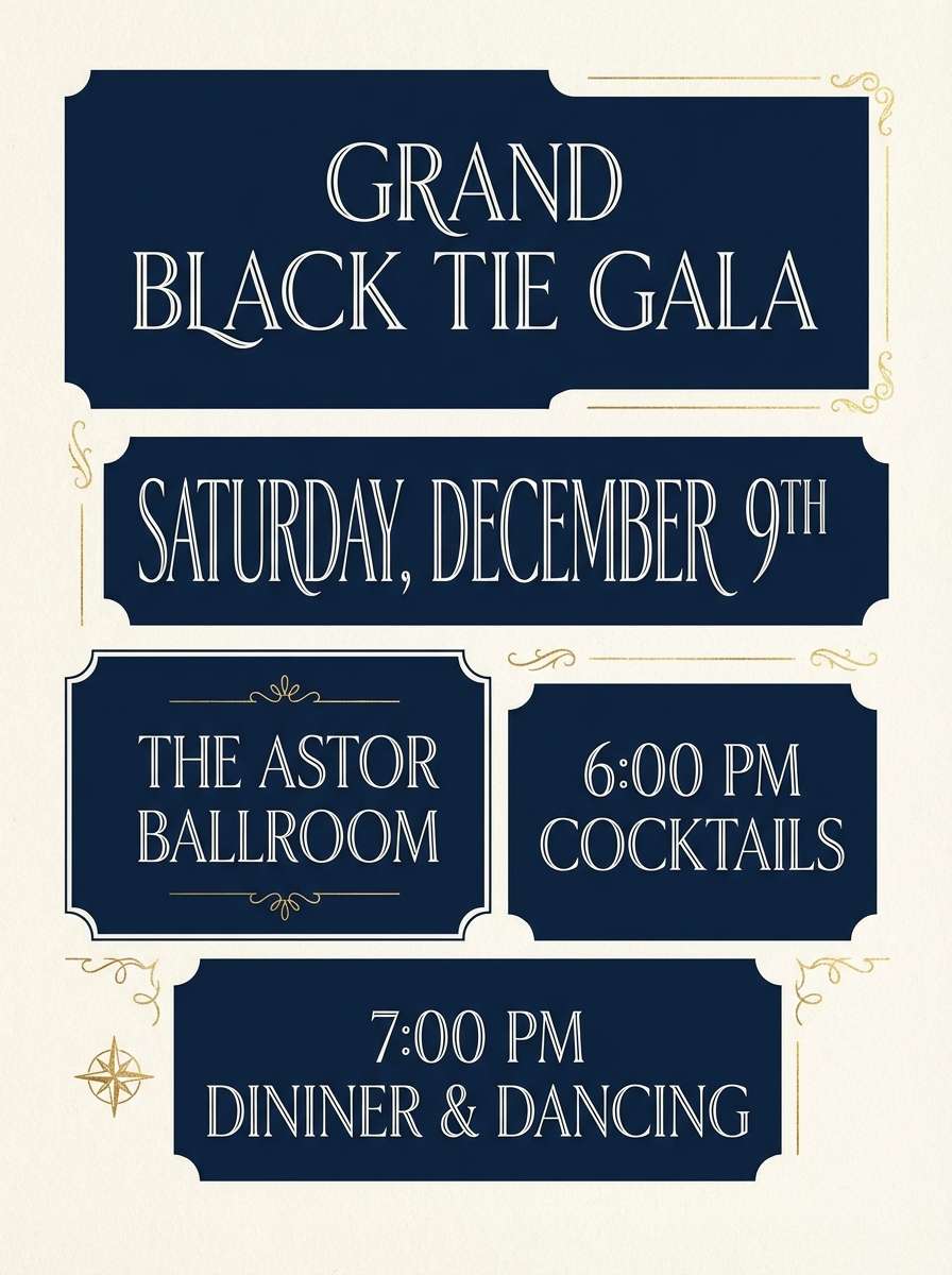 gala invitation design