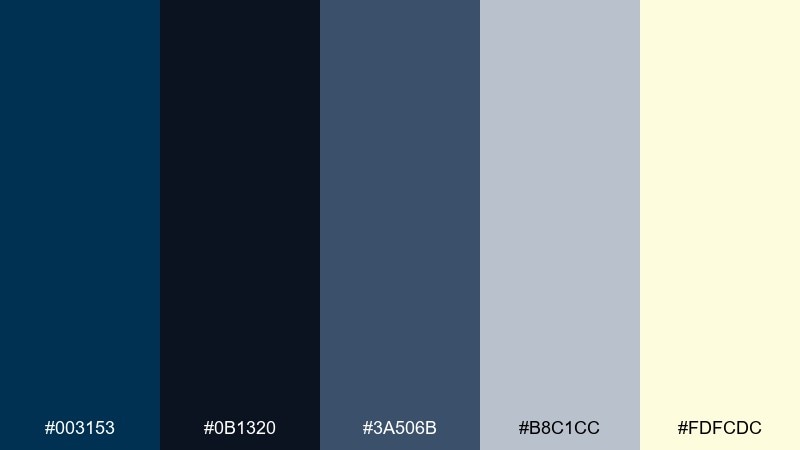 galaxy chalk prussian blue color palette with hex codes