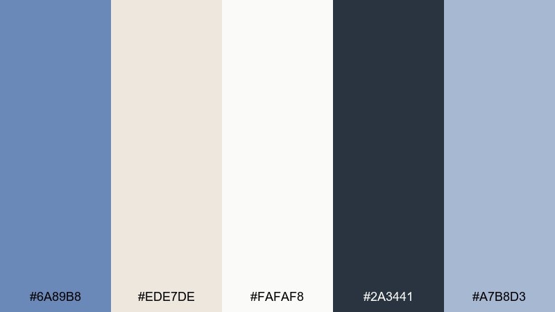 gallery paper glaucous color palette with hex codes