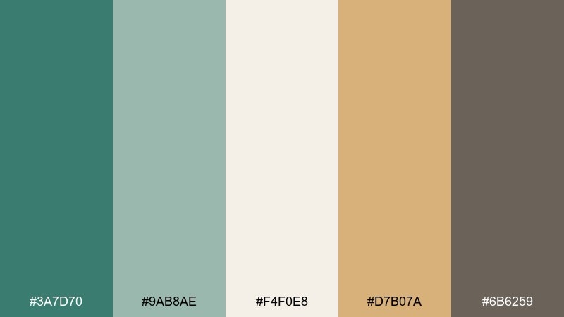 gallery patina neutrals green copper color palette with hex codes
