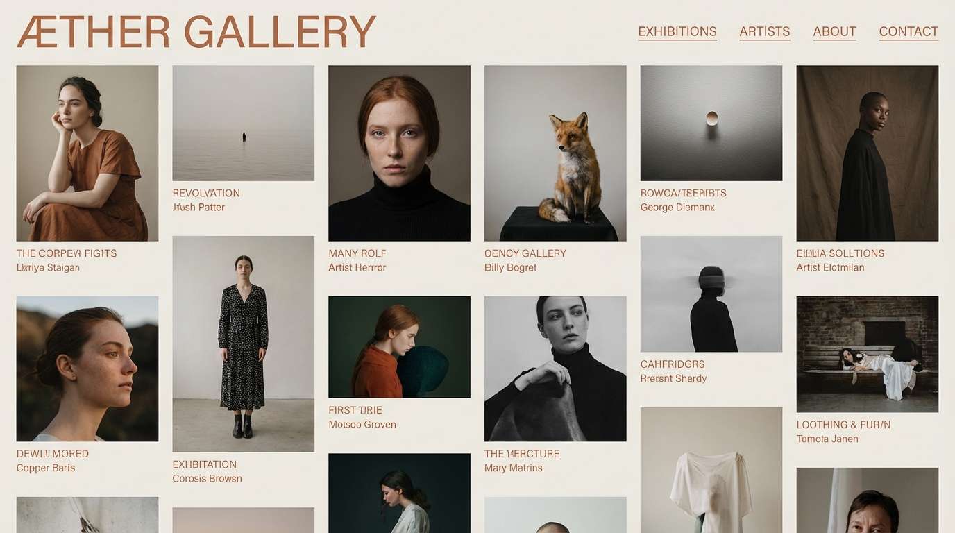 gallery portfolio ui