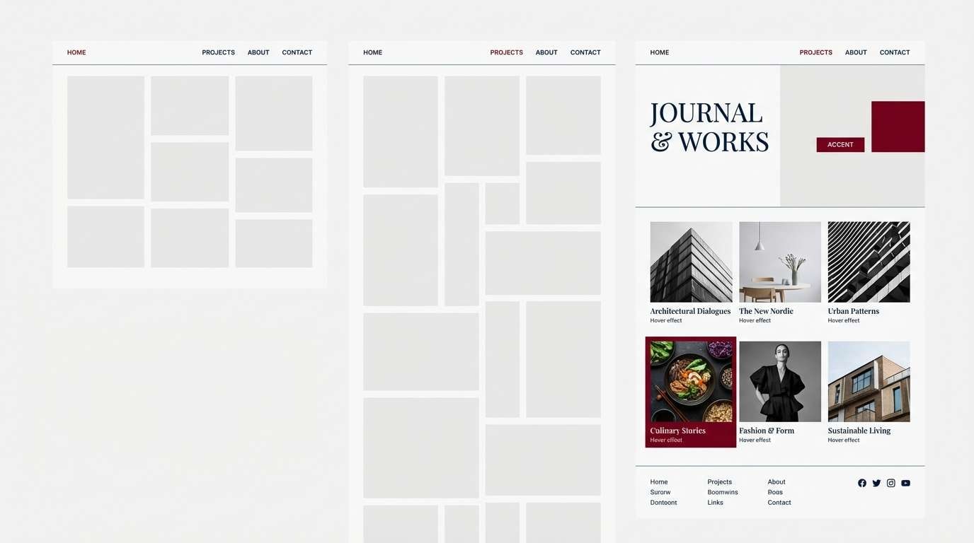 gallery portfolio ui