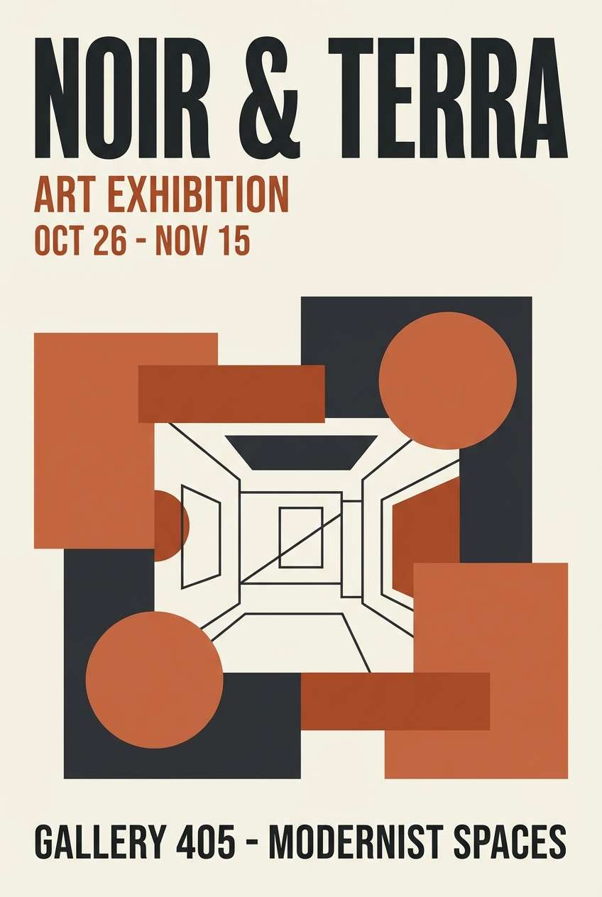 noir terracotta poster