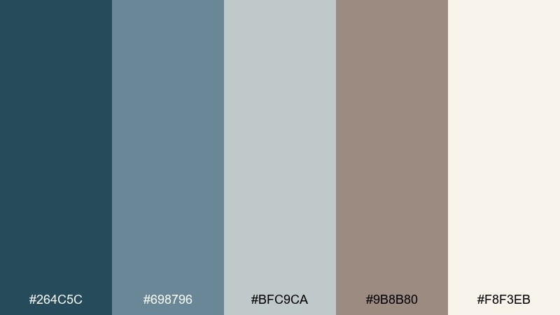 gallery wall blue taupe color scheme with hex codes