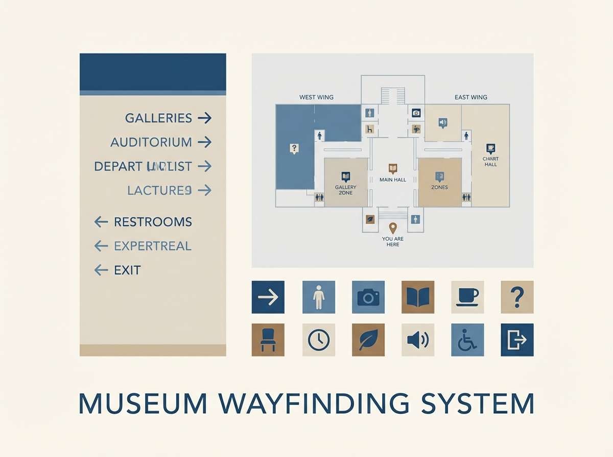 gallery wayfinding signage