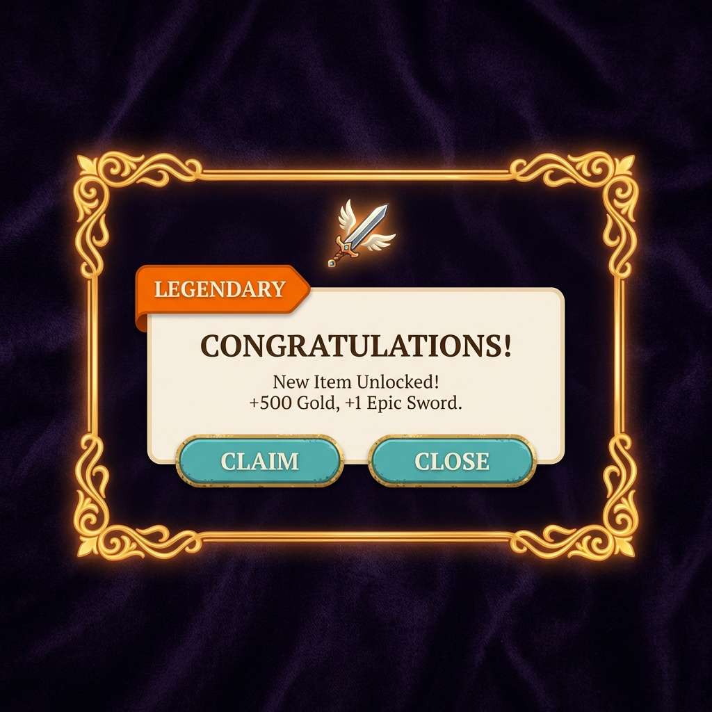 loot box reward popup