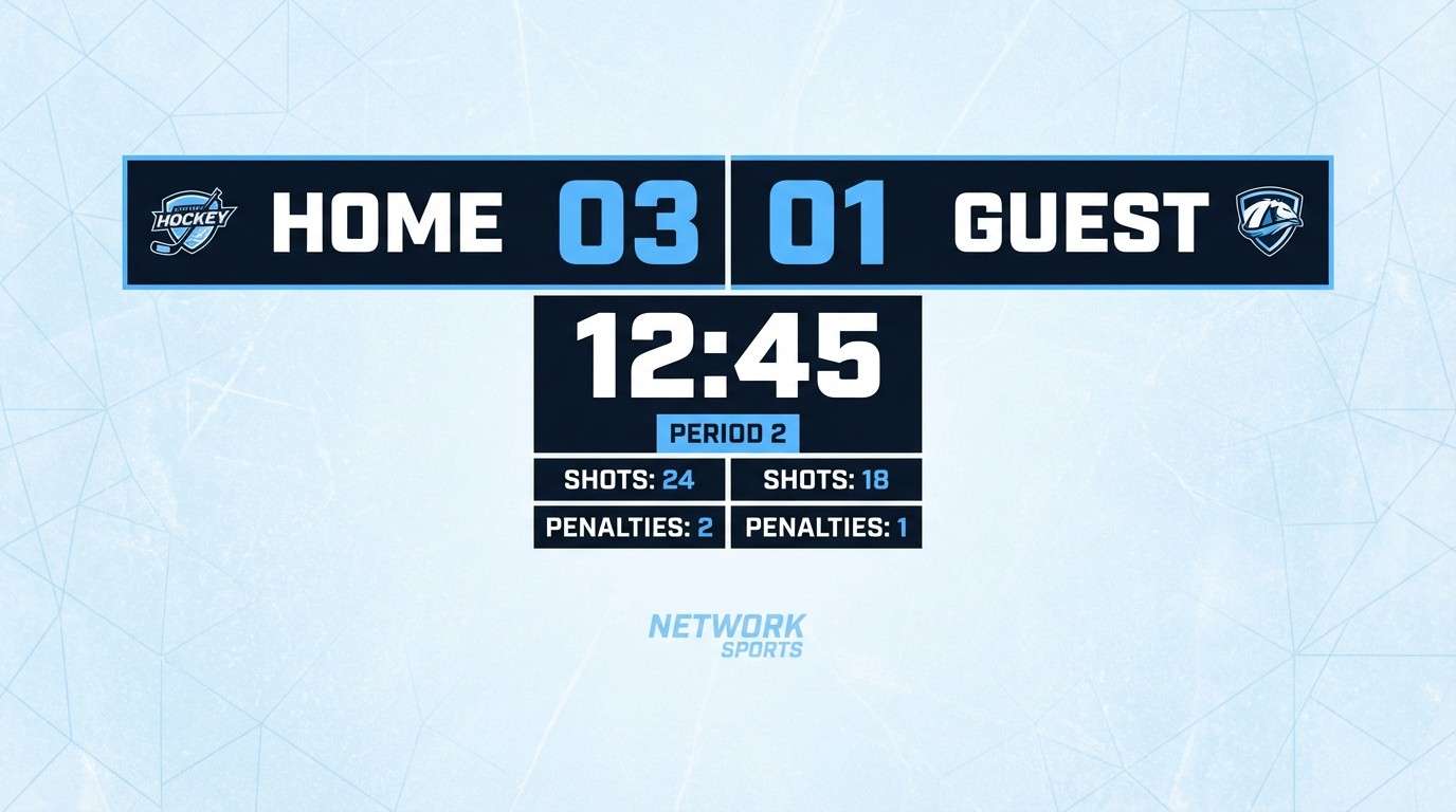 ice arena scoreboard ui