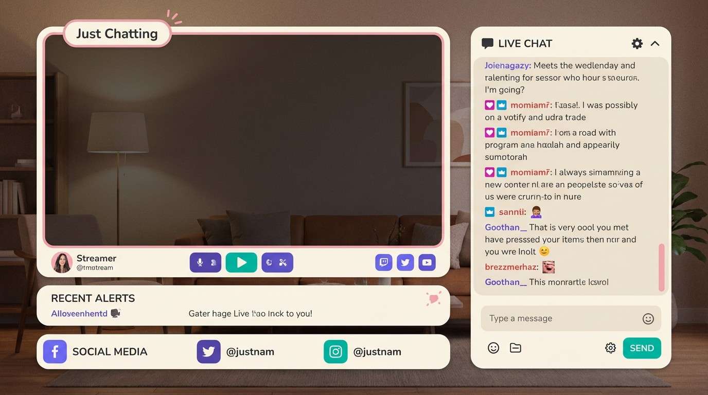 cozy just chatting overlay