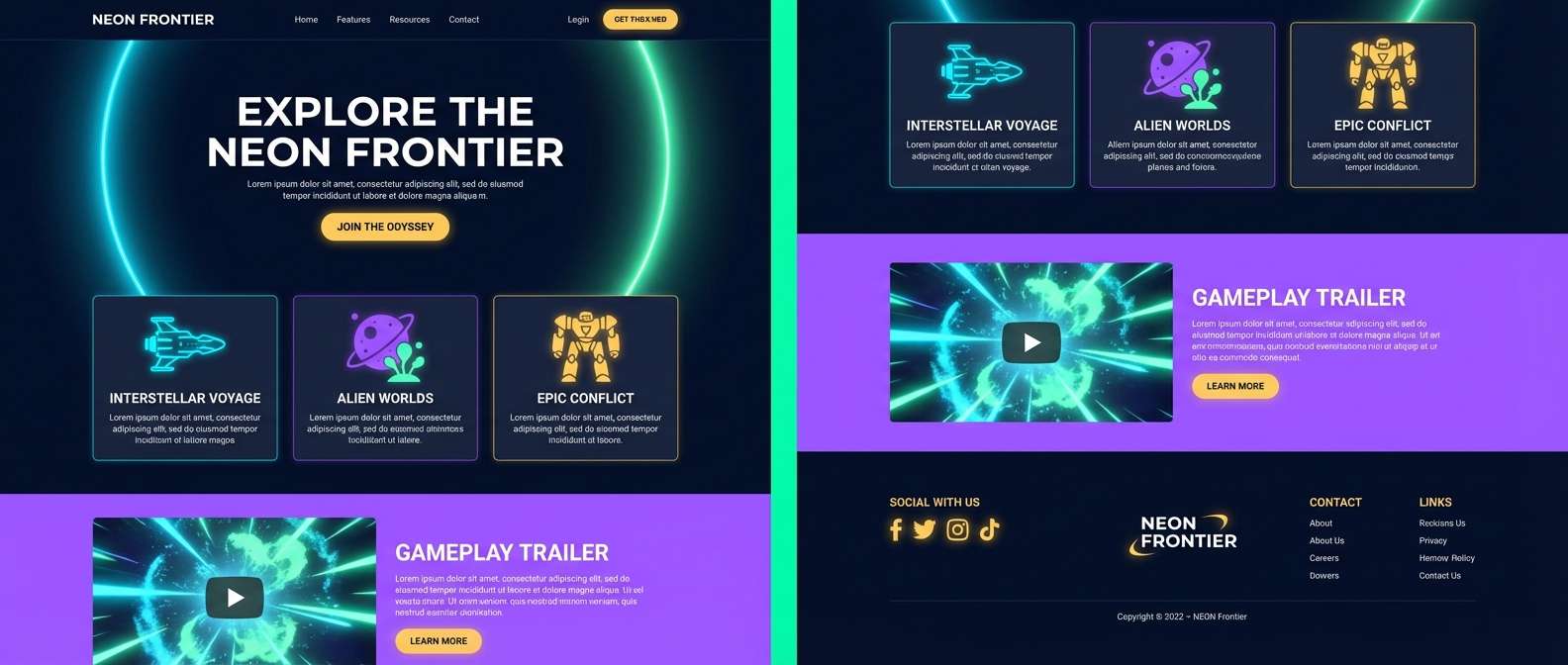 space loot landing page