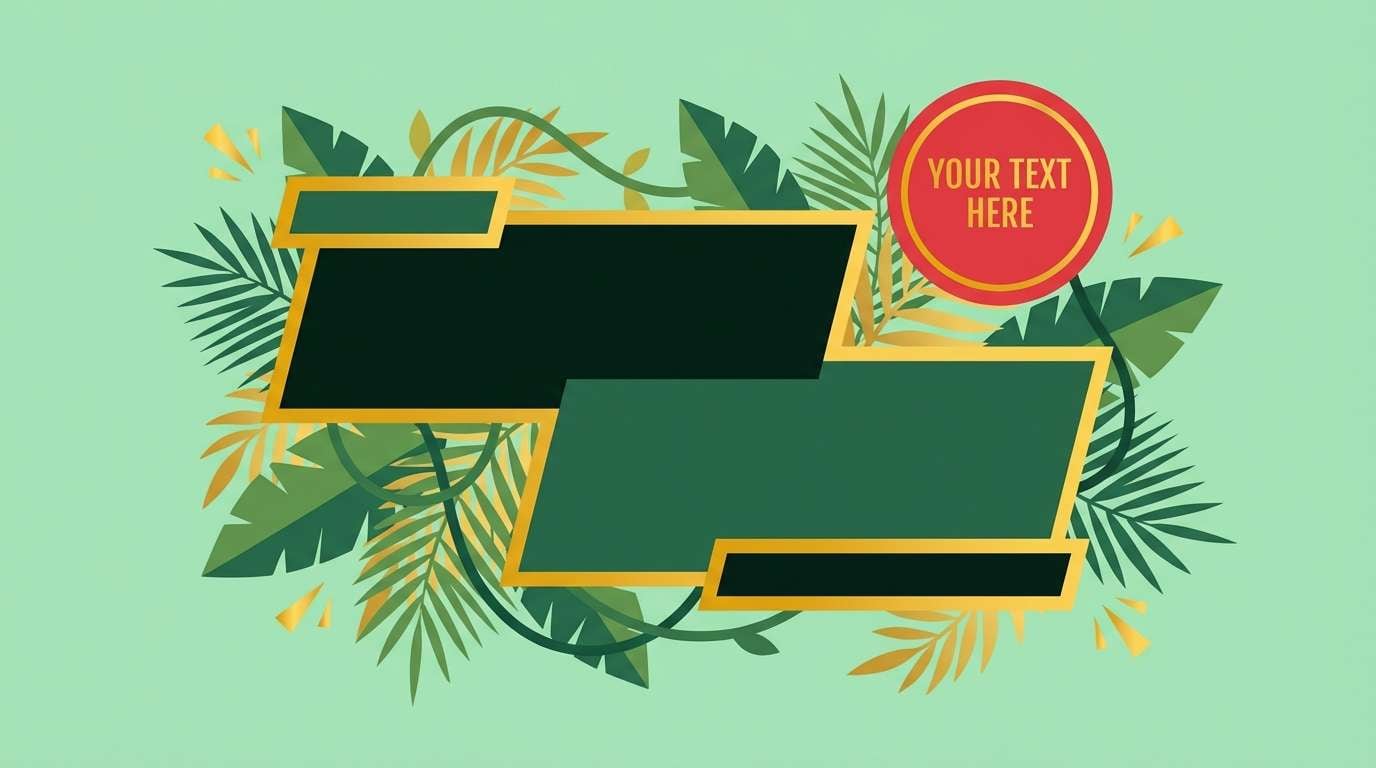 neon jungle thumbnail set