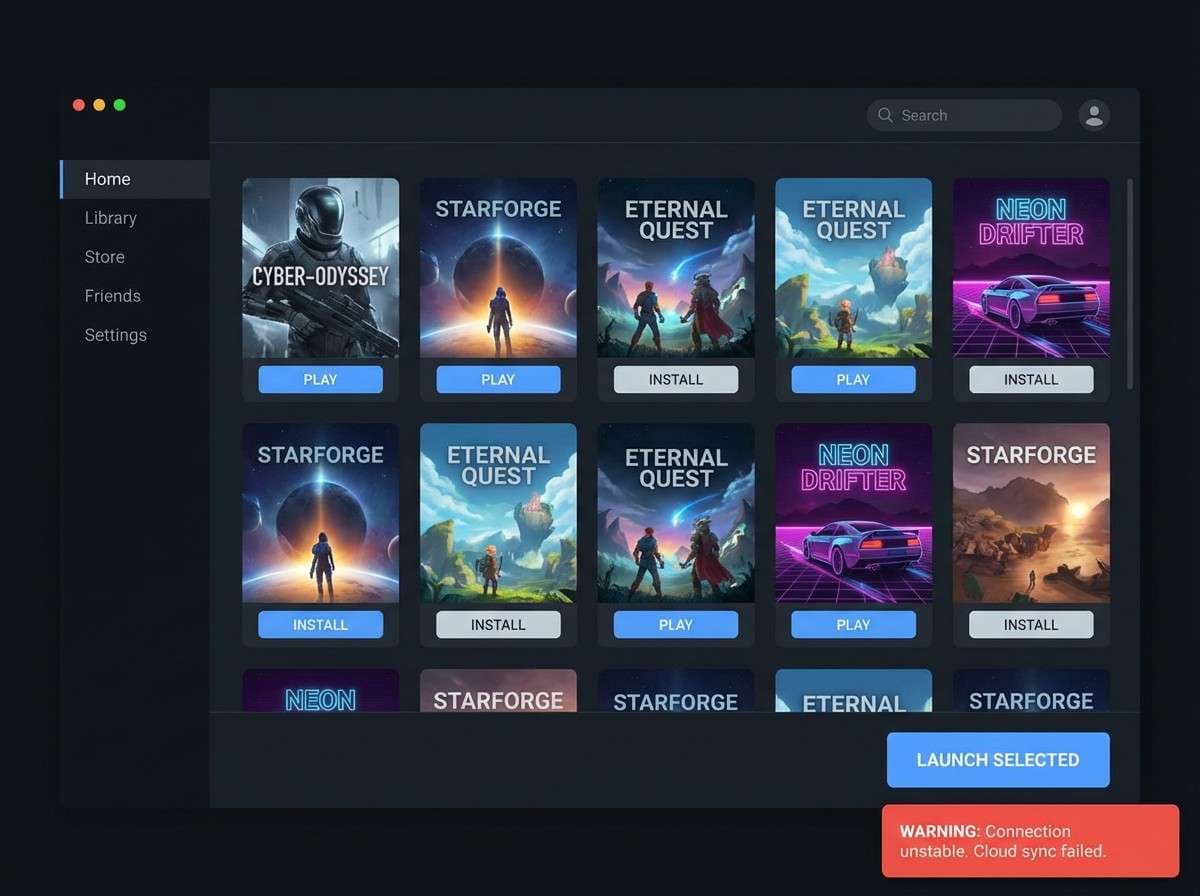 dark mode launcher ui