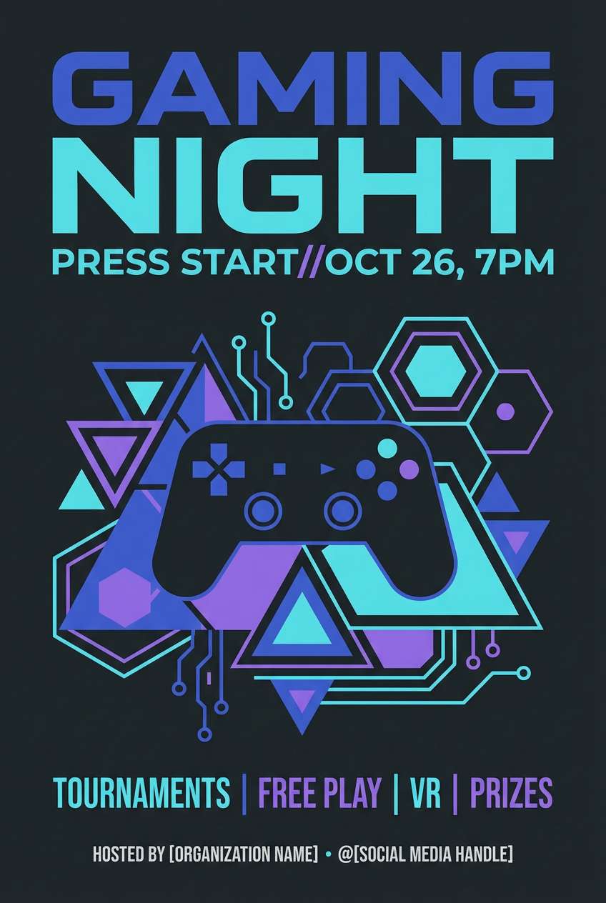 gaming night poster