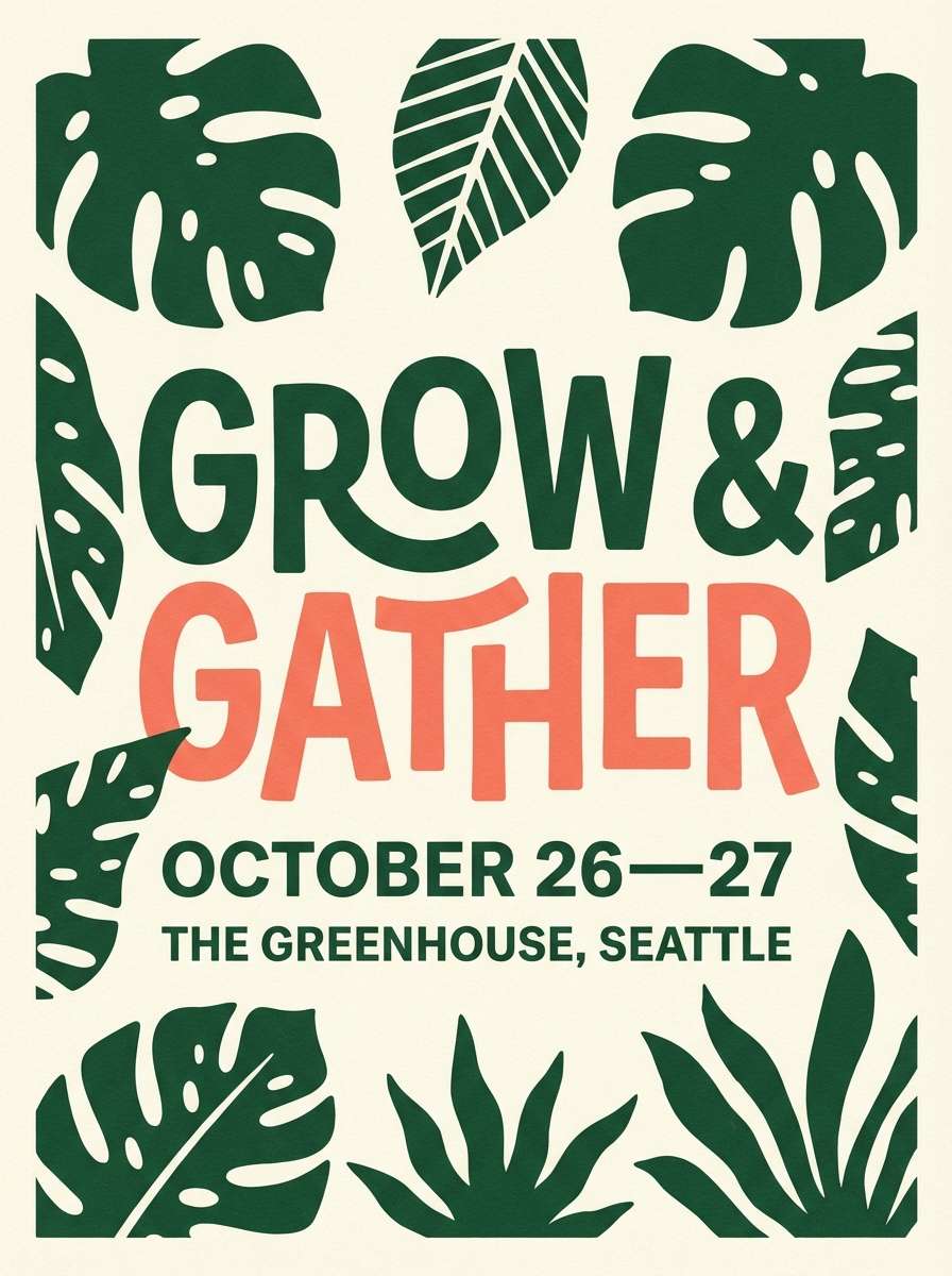 garden event poster