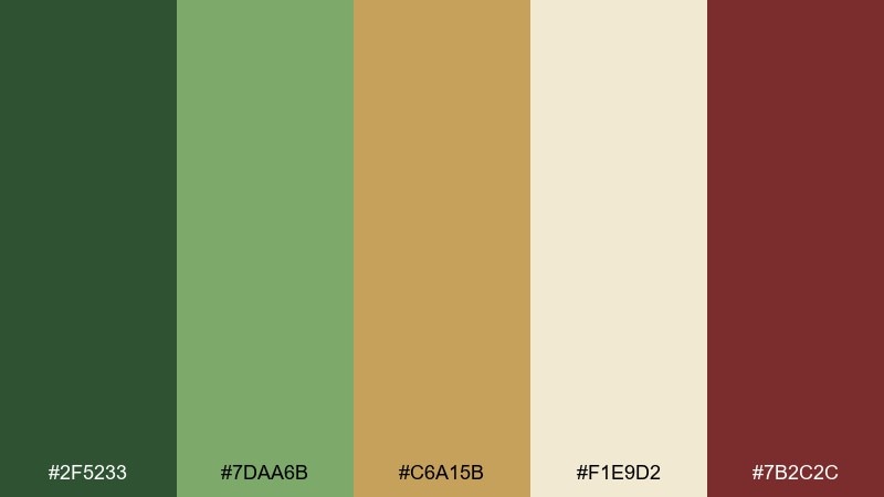 garden hedge beauty and the beast color palette with hex codes