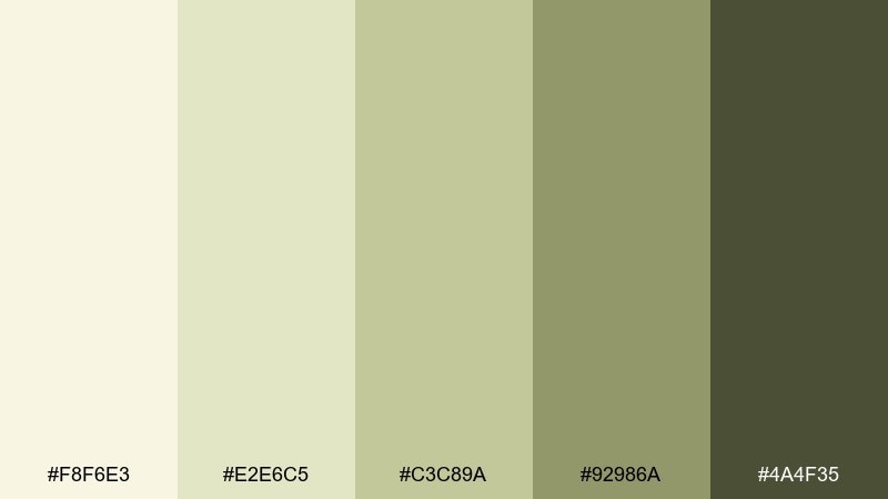 garden trellis white wine color palette with hex codes