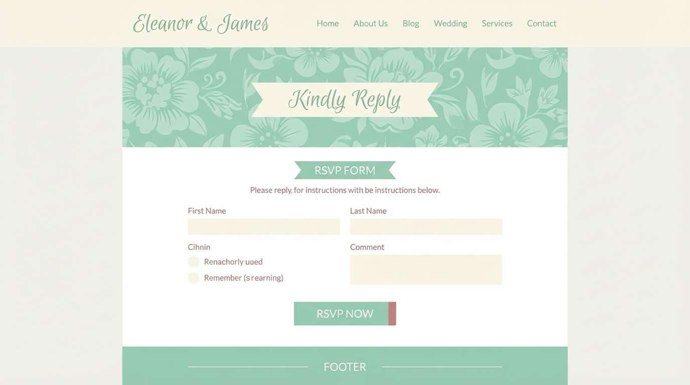 mint ivory rsvp ui