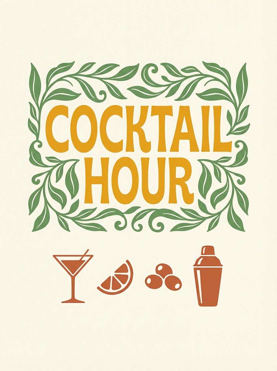 marigold cocktail hour sign