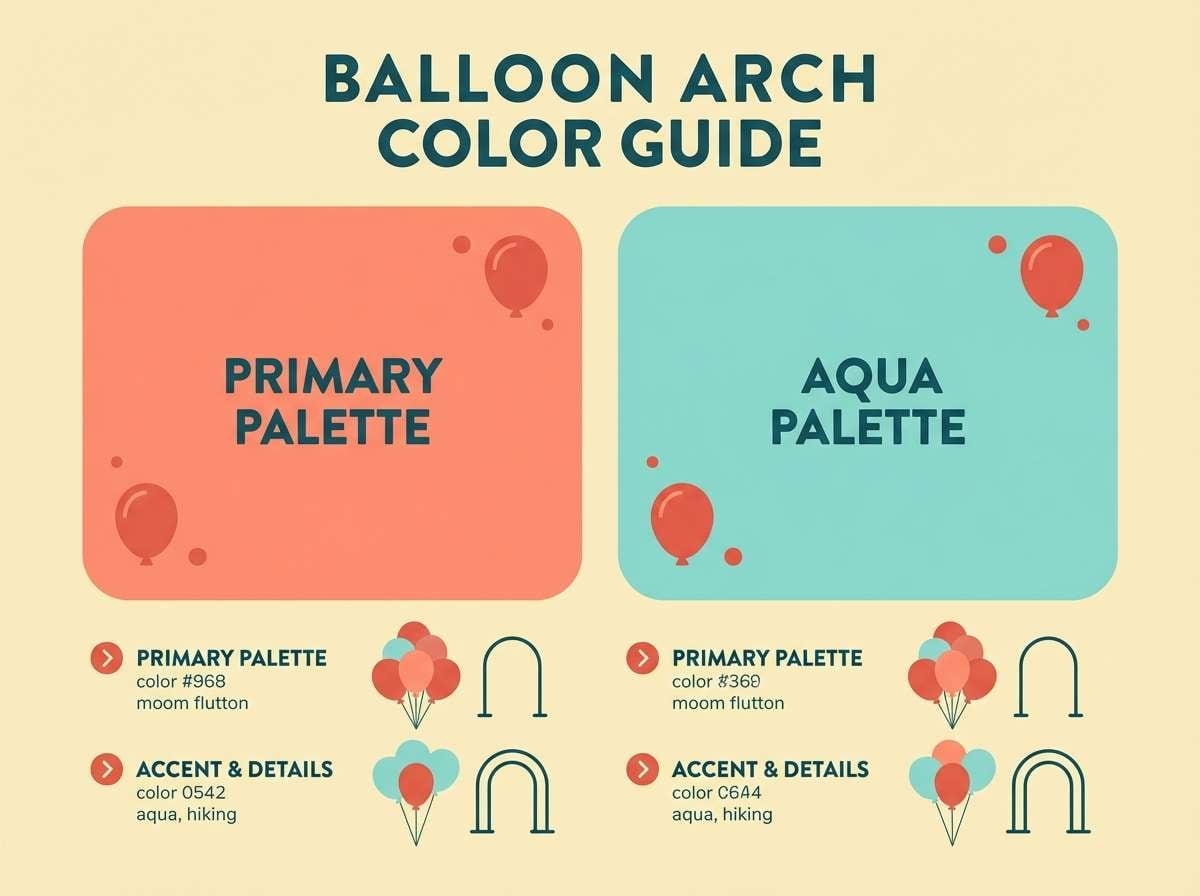 coral aqua color guide