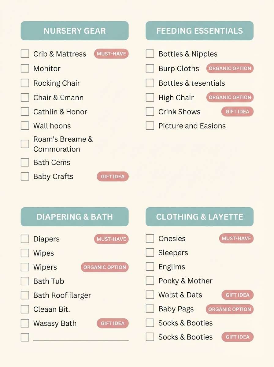 soft teal checklist printable