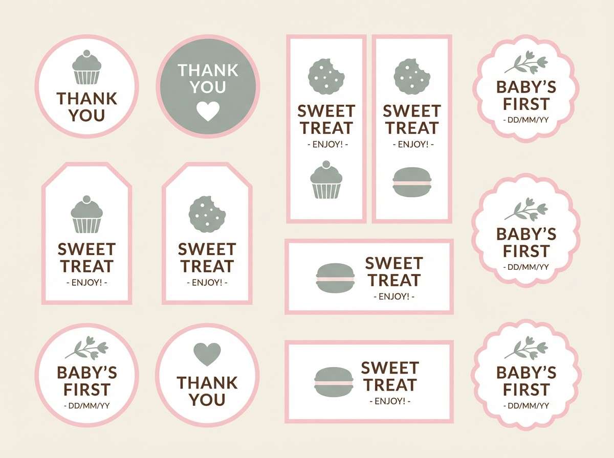 cocoa cream favor tags