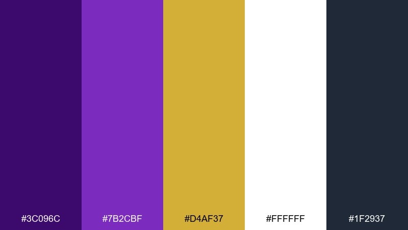 gilded minimal color palette with hex codes