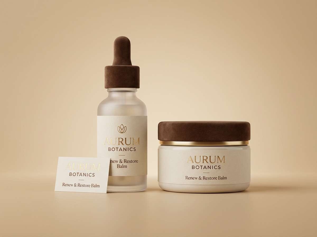 luxury skincare packaging mockup
